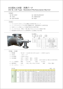 102/120型バーナ